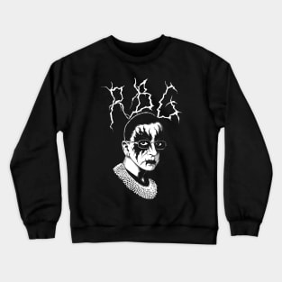 Black Metal Ruth Bader Ginsburg RBG 1 Crewneck Sweatshirt